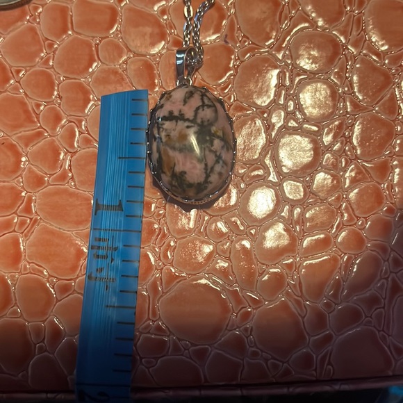 NEW GORGEOUS RHODONITE NECKLACE - Picture 8 of 10
